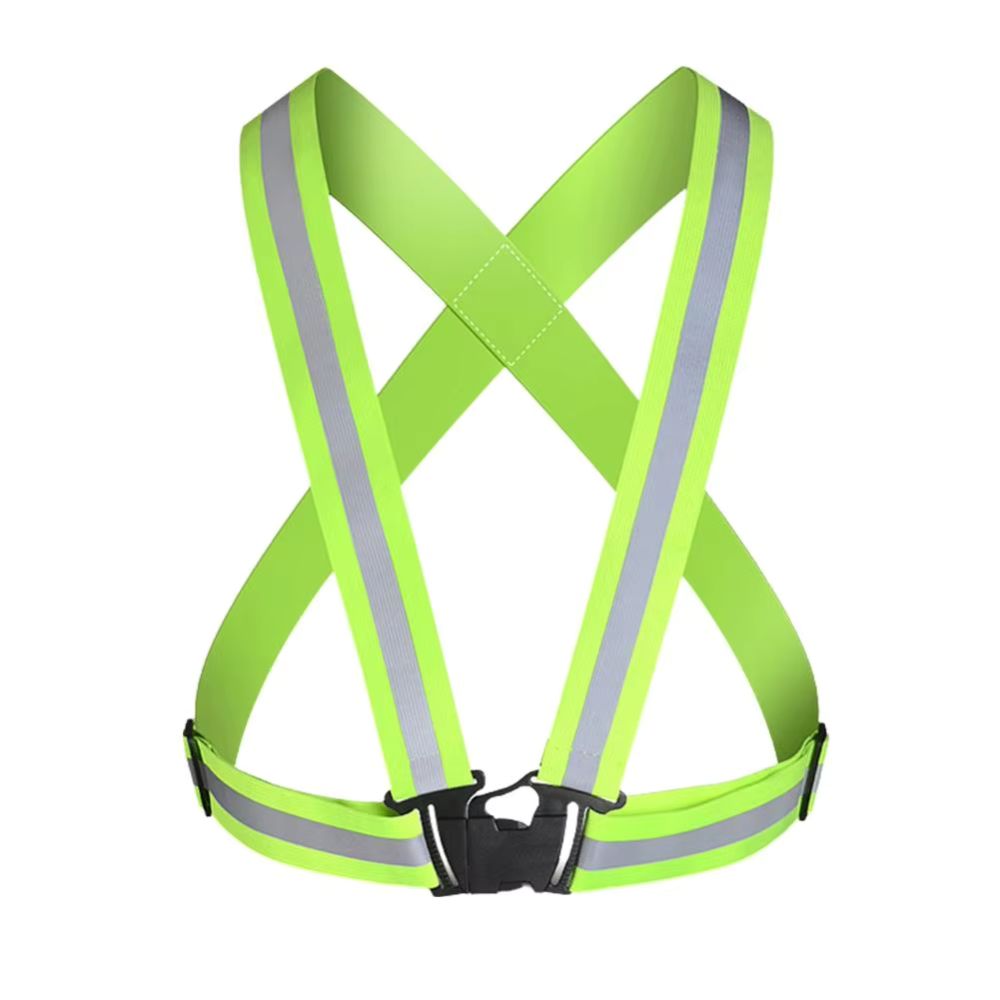 Reflective Straps Night Running Riding Clothing Vest Adjustable Safety Vest Elastic Band