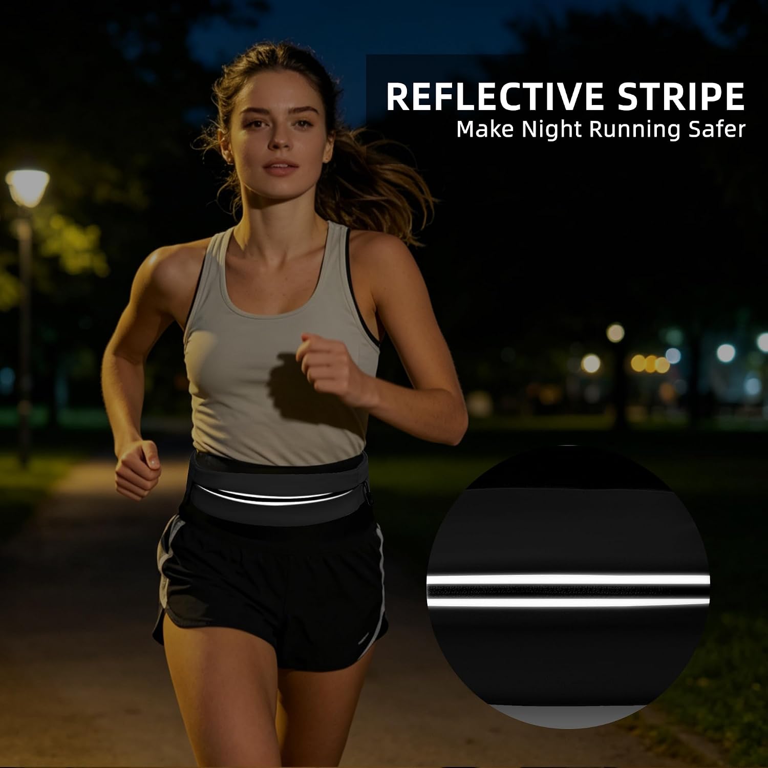 Slim Running Belt for Phone, Keys & Essentials